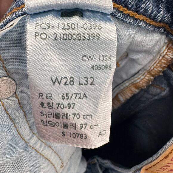 Levi's 501 Jeans size 28 Blue - Picture 5 of 6